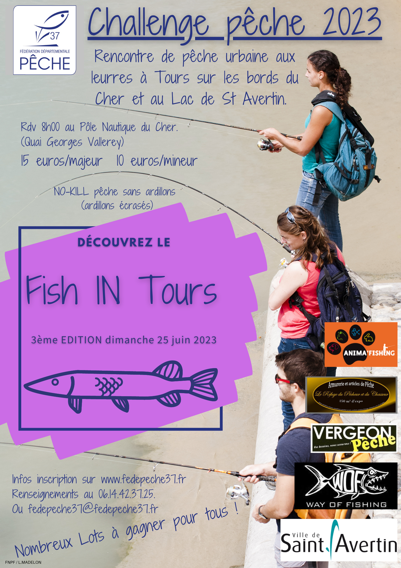 Fish IN Tours et Challenge float-tube 2023 - Fédération de Pêche  d'Indre-et-Loire 37